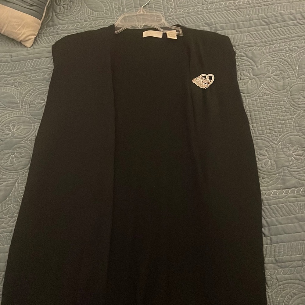 Long sleeveless cardigan